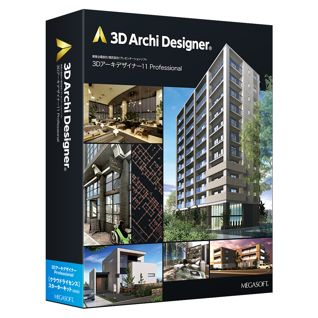 3Dアーキデザイナー11 Professional クラウドライセンス スターターキット(365日)パッケージ版