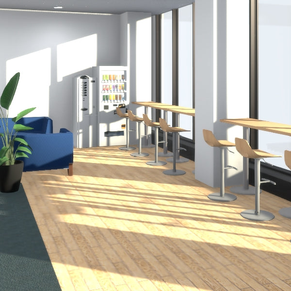 漫画で使える3D背景 大規模オフィス(3DマイホームデザイナーPROシリーズ用)