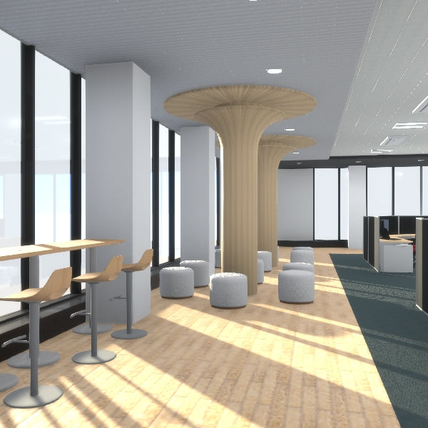 漫画で使える3D背景 大規模オフィス(3DマイホームデザイナーPROシリーズ用)
