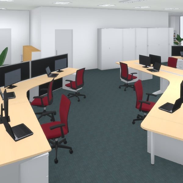 漫画で使える3D背景 大規模オフィス(3DマイホームデザイナーPROシリーズ用)