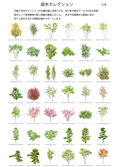 【BEST素材】庭木セレクション