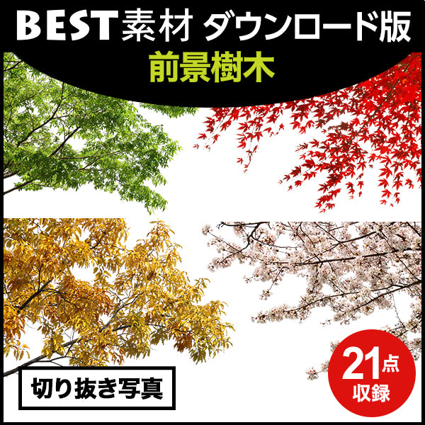 【BEST素材】前景樹木ー彩りや季節感を演出!