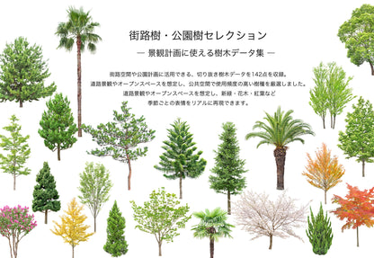 【BEST素材】街路樹・公園樹セレクション―景観計画に使える樹木データ集