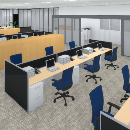 漫画で使える3D背景 大規模オフィス（3DマイホームデザイナーPROシリーズ用）