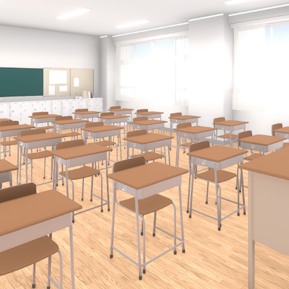 漫画で使える3D背景 学校/教室（3DマイホームデザイナーPROシリーズ用）