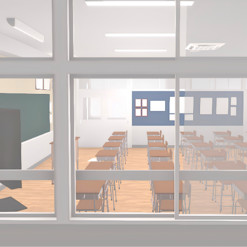 漫画で使える3D背景 学校/教室（3DマイホームデザイナーPROシリーズ用）